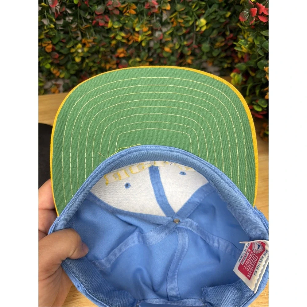 UCLA‎ Bruins NCAA Speedway Signature Snapback College Hat Cap Blue Gold Vintage